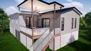 Queenslander Home With Unique Extension - 3D Walkthrough