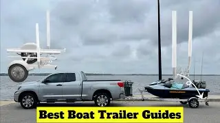 ✅Best Boat Trailer Guides for Boats PWCs or Jet Ski | Galvanized Steel Trailer Guides with PVC Pipes