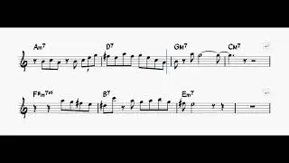 Jazz Adlib Phrase #2  (枯葉 アルトサックス アドリブフレーズ)
