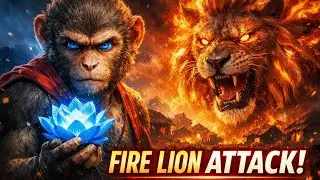 Brave Monkey ki kahani | Fire Lion aur Magical Blue Lotus 😱