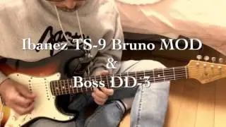 Today's Improvisation 20161103 , Ibanez TS-9 Bruno MOD , Boss DD-3 , VOX V848 Demo