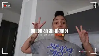 ☆All-Nighter Vlog: BTS Skincare, Job Search & CapCut Editing!