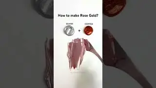How to make Rose Gold? #colormixing #rosegold #satisfying