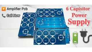 Amplifier Power Supply Pcb || 6 Capisitor || Metal Bridge inbuilt