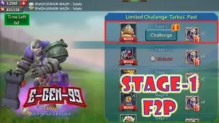 lords mobile limited challenge tarkus past  stage 1 tarkus stage 1 vengeful centaur Stage 1