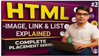 HTML Basics in Hindi 🔥 | images + link & list in HTML Explained | Web Dev Day 2 &ndash; Udaan 1.0