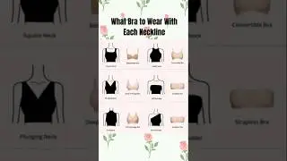 Find the perfect Bra for Every Neckline |Ultimate Styling Guide 👗✨#braguide #bratips #brahacks