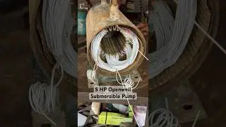 5 HP open well submersible pump winding with winding details #electricmotor #submersiblepump #shorts