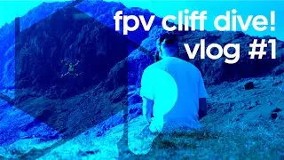 Epic cinematic CLIFF DIVE with FPV drone! First vlog