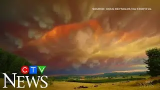 Timelapse shows wildfire smoke across Oregon sky