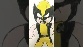 Wolverine drawing by my little brother MANRAJ #art #yt #craftyhome #wolverine #deadpoolandwolverine