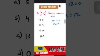 FREE ECET 2026 Maths Classes 🚀 | Score High with Smart Tricks | Q-1 Fully Explained!