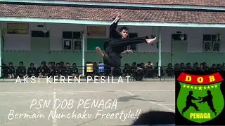 Aksi keren pesilat DOB PENAGA Bermain Doublestick / Nunchaku!!