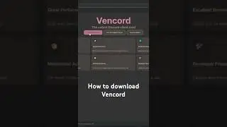 How to Download Vencord (DiscordClient) #shorts