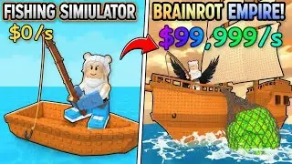 i MAX out my FISHING SKILL in My Fishing Brainrot in Roblox