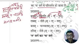व्यंजन संधि Part 1 | Vyanjan sandhi | Class 10th | #ukboard