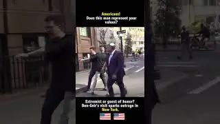 🔥Israeli Minister Ben-Gvir Confronted in New York 🔥 #newyork #israel #gaza #usa #viralvideo