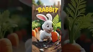 Rabbit #animalseries #cartoon  #learnwithfun #animation #creativejoykids #educationalgames #zimzaroo