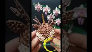 Esfera de reno en origami 3d.