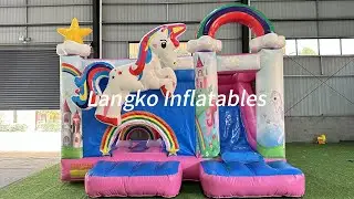 My Little Pony themed inflatable unicorn combo for kids