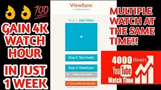 HOW TO USE VIEWSYNC | FOR GAINING WATCH HOURS FAST