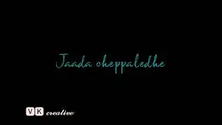 Naa Chelive Rakshasive telugu new love feeling status song💓