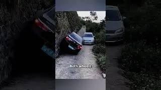 No Space? He Climbed the Wall with His Car! 😱🤯