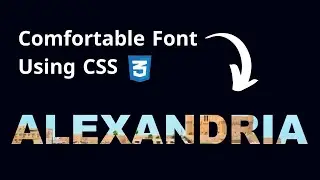 How To Create Comfortable Font Using css & html