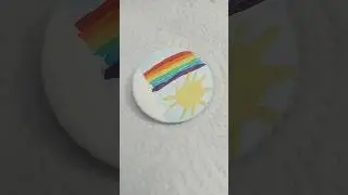 painting a rainbow pin
