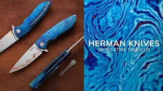 FOLDING KNIFE MICRO STING 7 TIMASCUS SAN MAI ELMAX HERMAN KNIVES