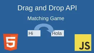 Drag and Drop API Matching Game with HTML, CSS, and JS.