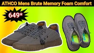 ATHCO Mens Brute Memory Foam Comfort Casual Canvas Sneaker Shoes | Shoes Unboxing Video