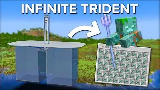 Minecraft 1.21 Trident & Drowned Farm - 33+ Trident Per Hour