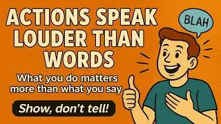 ACTIONS SPEAK LOUDER THAN WORDS 📣 | Learn This English Idiom with Stories