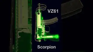 Sa vz. 61 Skorpion submachine gun. X-Ray view #shorts
