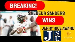 Shedeur Sanders wins Jerry Rice Award as FCS Freshman of the year