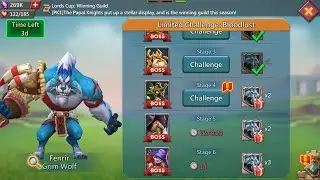 Lords mobile Bloodlust limited Challenge stage 4 | GrimWolf stage 4 | Fenrir stage 4