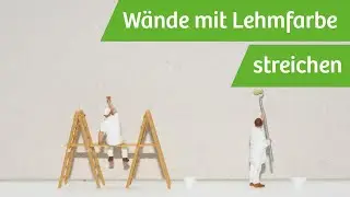 Wände mit Lehmfarbe streichen