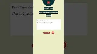 CSS FONT - FONT FAMILY #csstutorial #trendingshorts #trending #education #shorts #shortsvideo #shots