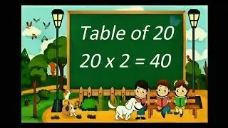 Table of 20 | 20 Ka Pahada | Multiplication Table of 20