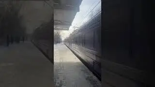 ЭД4М-0459 (ТЧПРИГ-10 Москва-||Ярослаская) рейс 6828 Москва-Зелёный бор прибывает на фабрику 1 мая