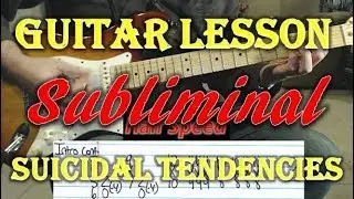 Как играть «Subliminal» группы Suicidal Tendencies — урок игры на панк-гитаре (с табулатурой!)