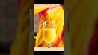 Russian Woman Makes Thick Mango Mastani 🥭🔥 | Trending Indian Summer Drink #Shorts