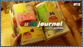 4K ASMR | Junk Journal | January Bloome Art mail club Junk Journal