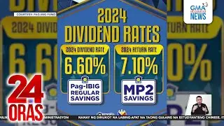Tumaas ang dibidendo para sa Pag-Ibig Fund regular at MP2 savings nitong 2024 | 24 Oras