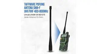 Taffware Pofung Antena SMA-F UHF/VHF 400-480MHz for UV5R UV-82 GT3 - Q4TH05BK