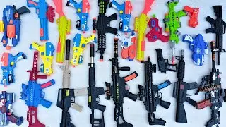 NERF WAR Sniper Guns and GEL BLASTER GUN  AK47 Gun M16 Sniper Gun Shotgun Granade Cobra gun Pistol