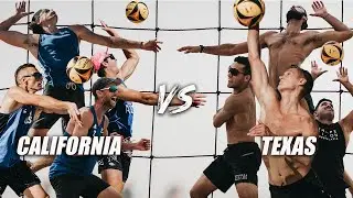 4 vs 4 Men's Beach Volleyball CALIFORNIA vs TEXAS | The 4-Man