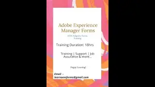 AEM Adaptive Forms Training - Online classes