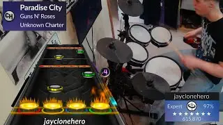 Paradise City - Guns N' Roses 7* 2x Kick Expert Pro Drums (Clone Hero w/ EZdrummer 3)